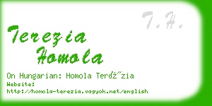 terezia homola business card